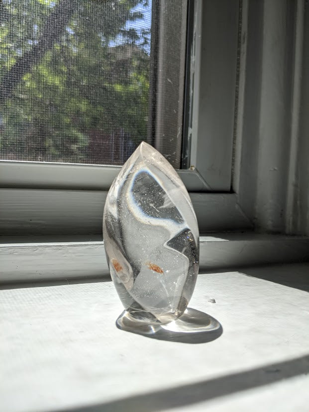 Clear Quartz Flame